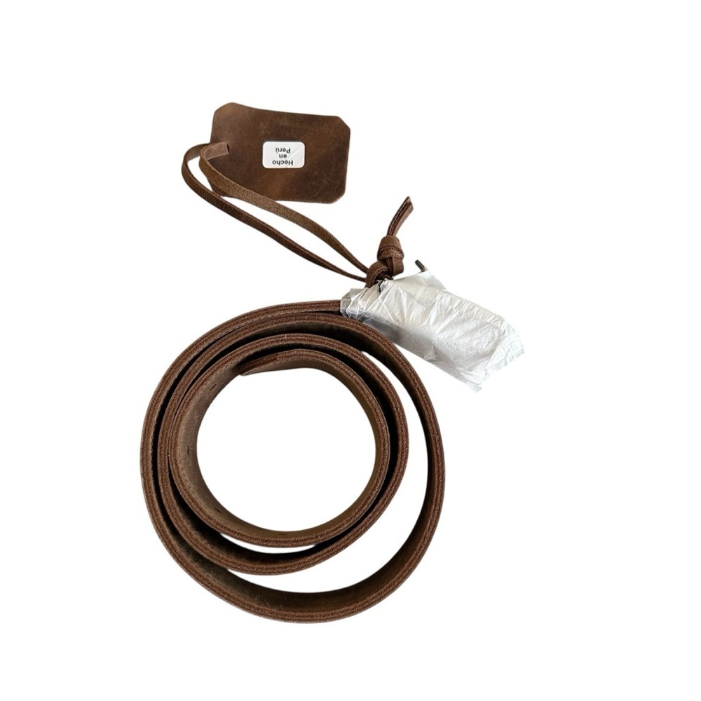 Nisolo Men’s Leather Owen Belt in Tobacco Brown Sz M NWT